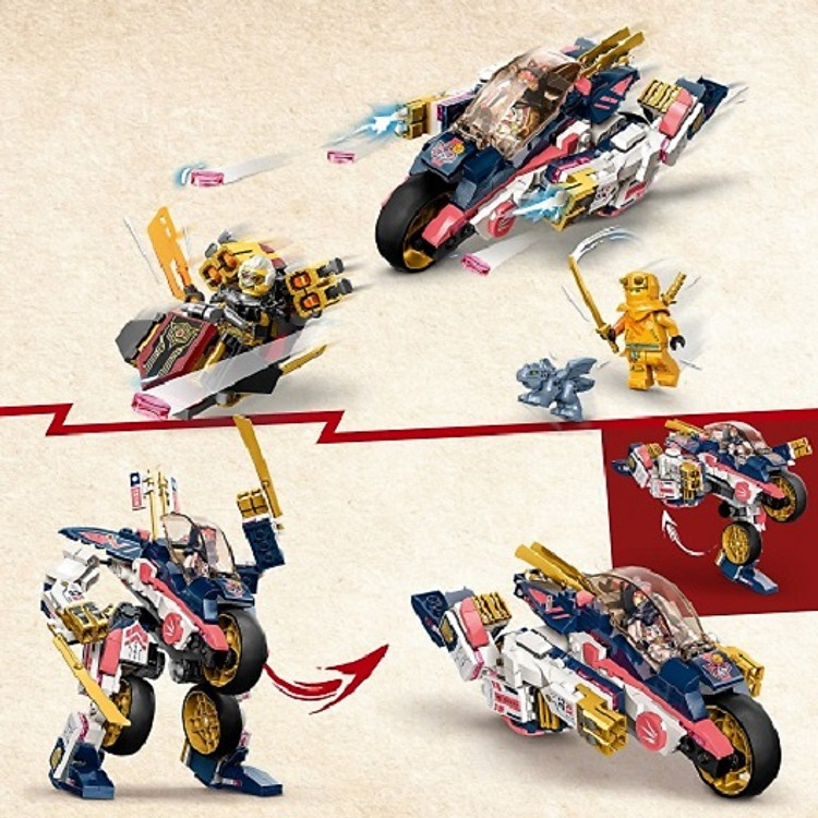 LEGO NINJAGO 71792 - Xe đua Sora Chính hãng Tiết kiệm - Hình ảnh 3