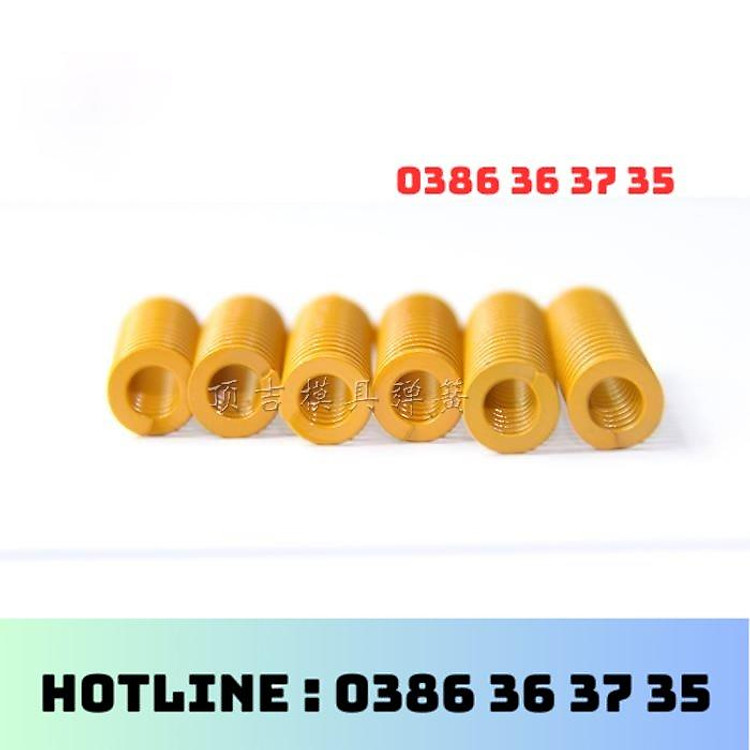 Lò xo khuôn , lò xo nén Tiêu Chuẩn Nhật Bản Lò Xo Màu Vàng Ngắn 65MN Lò Xo Màu Vàng 12*20-300Mm