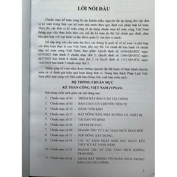 Hệ Thống Chuẩn Mực Kế Toán Công Việt Nam – VPSAS (V2526T) - Ảnh 3