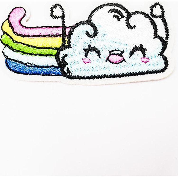 Mây xanh và cầu vồng - Patch ủi sticker vải