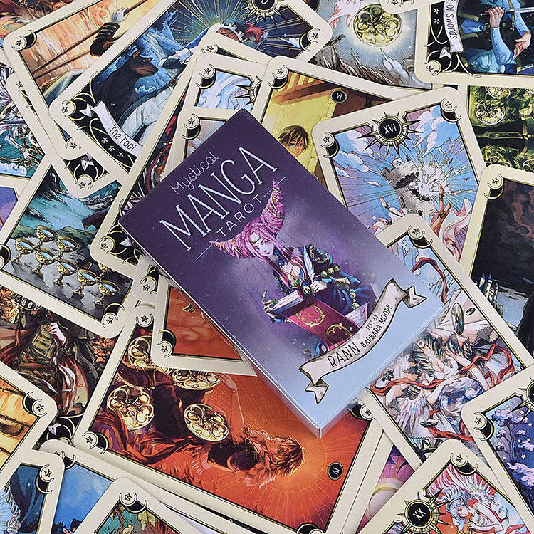 Bộ bài tarot Mystical Manga Tarot kèm quà Chính hãng Giá tốt - Hình ảnh 4