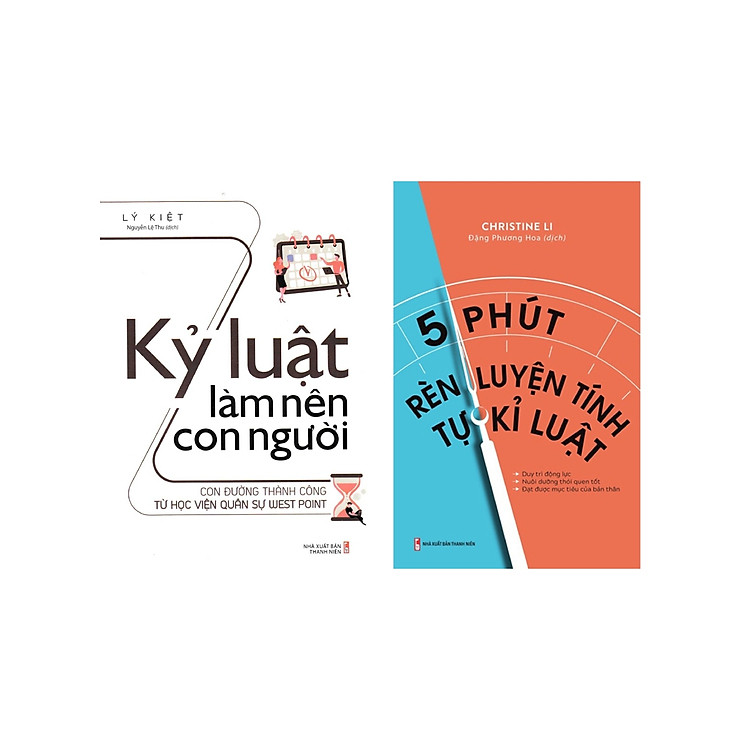 Combo Kỷ Luật Làm Nên Con Người + 5 Phút Rèn Luyện Tính Tự Kỉ Luật (Bộ 2 Cuốn) _ML