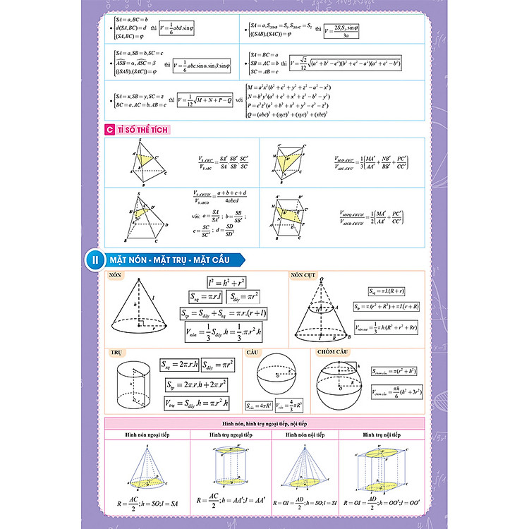 Tờ Công Thức Toán 12 - Tất Cả Trong Một (Đại số và Hình học) - Ảnh 7