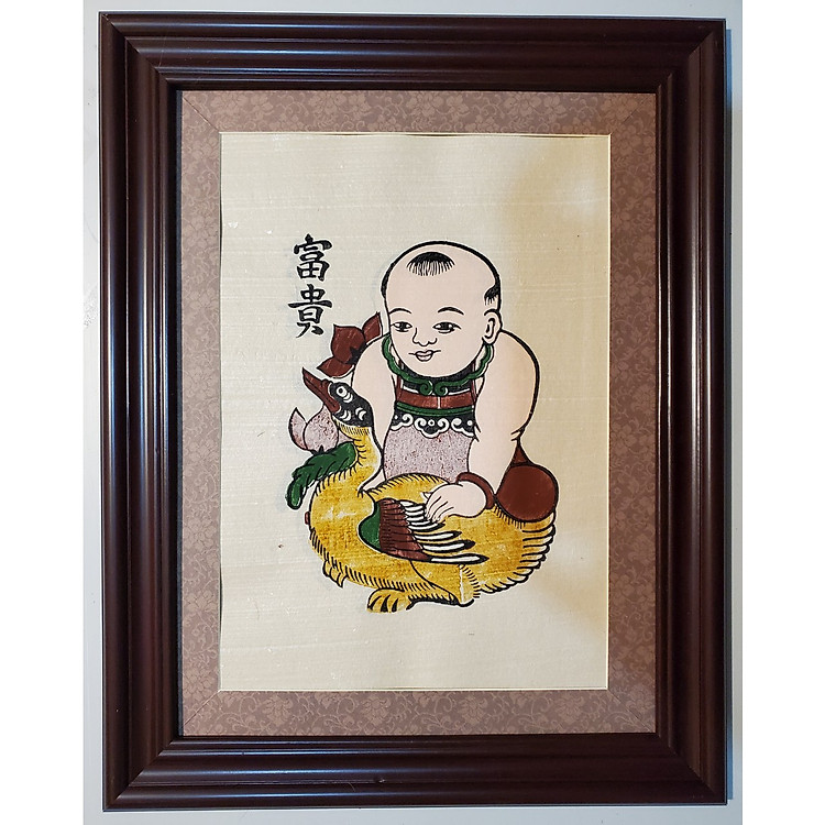 TRANH DÂN GIAN ĐÔNG HỒ - VINH HOA -PHÚ QUÝ- CHAN TRÂU THẢ DIỀU
