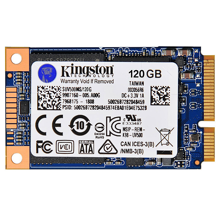 Ổ cứng SSDNOW Kingston UV500 mSata - Hàng Chính Hãng