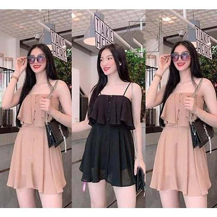 ĐẦM XÒE 2 DÂY PHỐI BÈO NGỰC, ĐẦM 2 DÂY NÚT BÈO