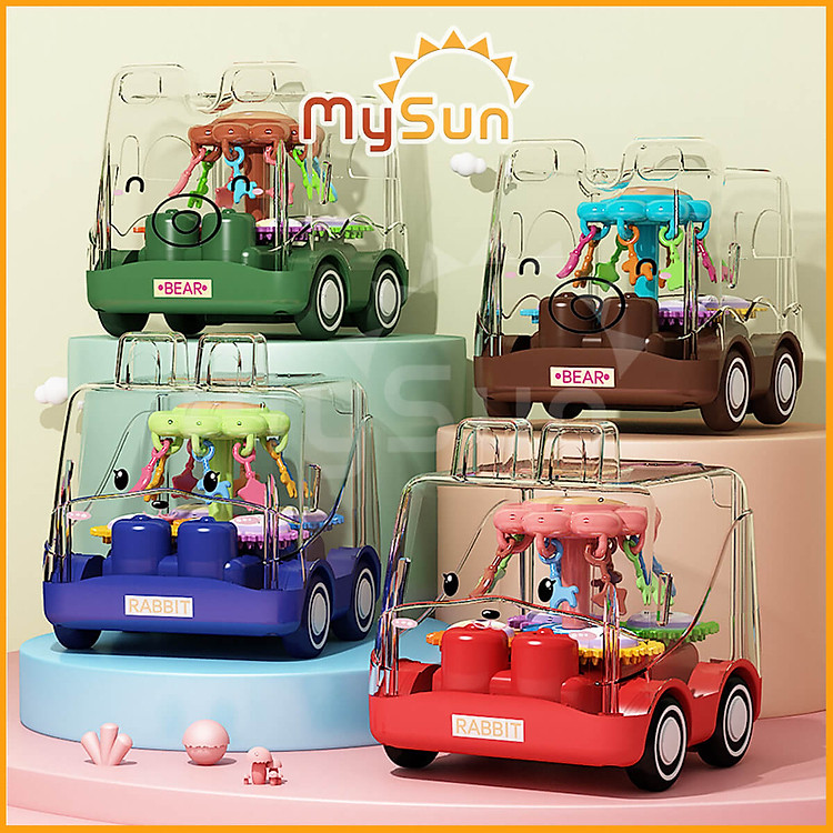 Xe ô tô đồ chơi Gấu Nâu cao cấp Chính hãng Tiết kiệm - Hình ảnh 3