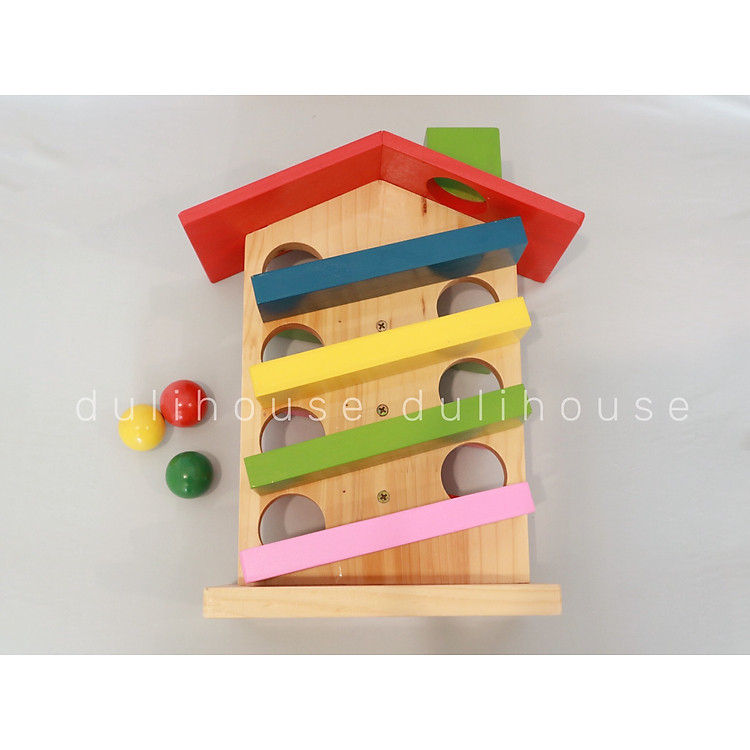 Mua Đồ chơi gỗ Ngôi nhà thả bi Chính hãng Giá tốt - Hình ảnh 2