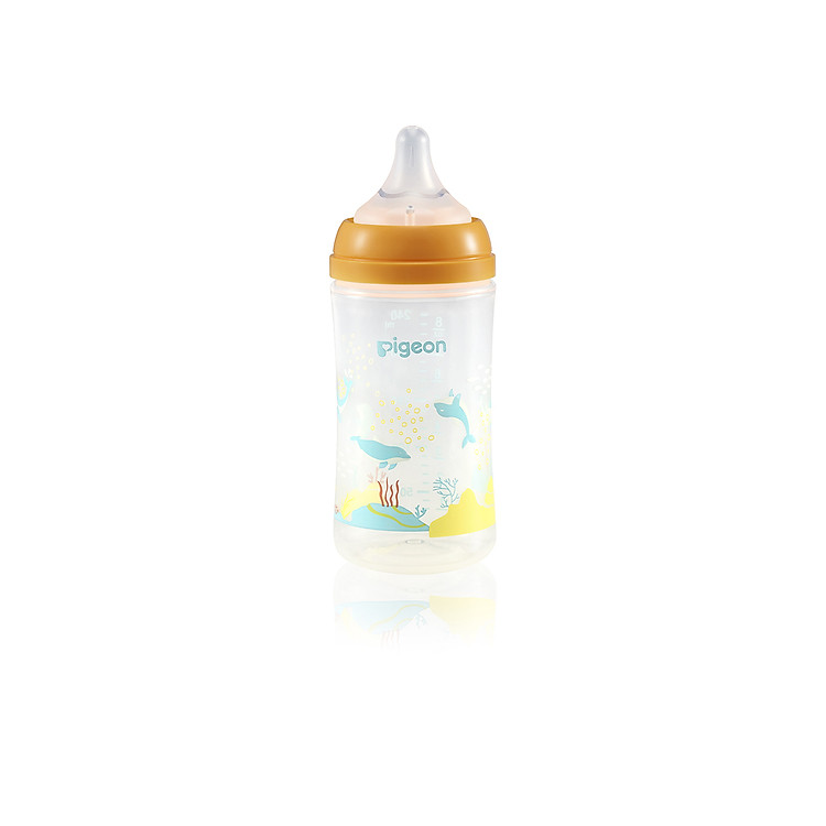 Bình sữa Pigeon PP Plus 240ml Hình cá heo Chính hãng Tiết kiệm - Hình ảnh 4