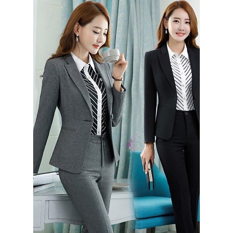 Set bộ Vest Công Sở Hàn Quốc