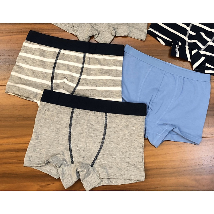 Set 3 chiếc quần chip đùi (sịp đùi) cho bé trai 2-14 tuổi (giao màu ngẫu nhiên)