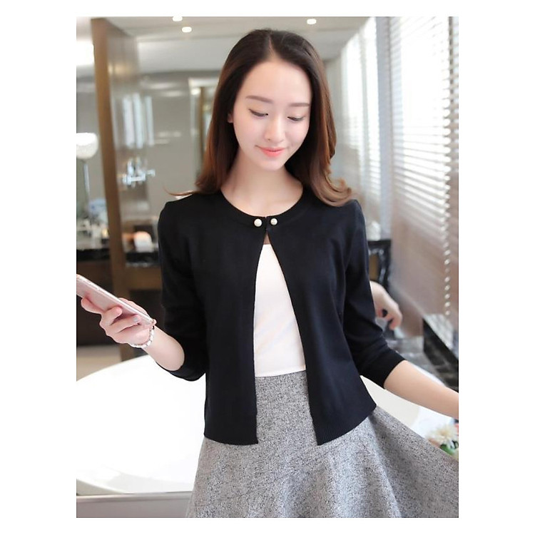 Áo Len Form Dễ Thương Kiểu Cardigan Nữ ALNO25 MayBlue