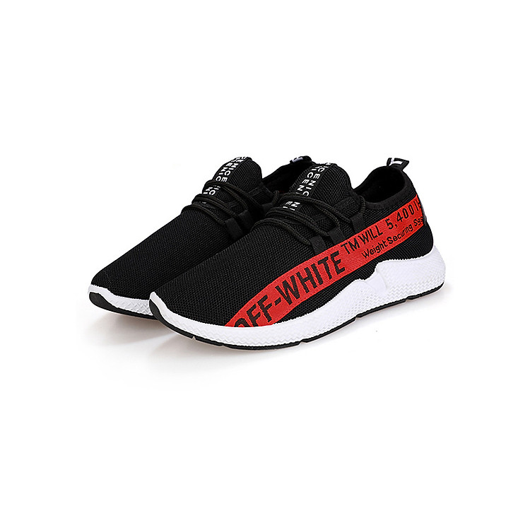 Giày Thể Thao Nam, Giày Nam Thể Thao In Chữ Trang Trí Off White