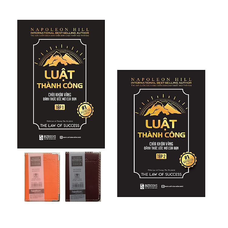 Combo Trọn Bộ 2 Tập Luật Thành Công: Chìa Khóa Vàng Đánh Thức Ước Mơ Của Bạn (tác giả Napoleon Hill)- Bất kỳ điều gì trí tuệ của bạn có thể nghĩ ra và tin tưởng thì bạn đều có thể đạt được. Tặng Kèm Audio Book và Bookmath thiết kế
