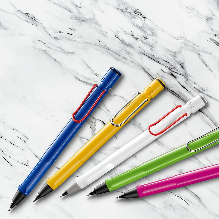 Bút chì LAMY Safari Blue Red Clip - Ảnh 5