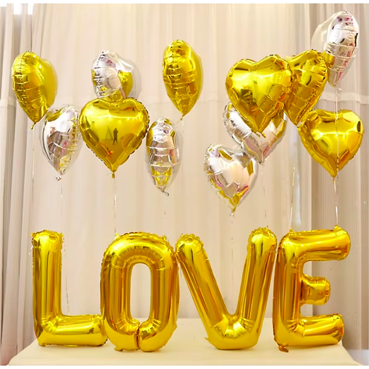 Bóng chữ LOVE cỡ đại 70cm (Bạc) - Ảnh 3