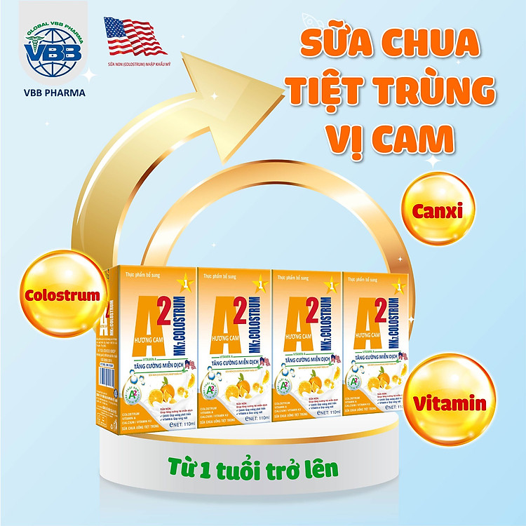 Tìm mua tại Avakids:Sữa trái cây A2 MK7 110ml - CAM, tràn ngập Khuyến mãi, Ưu đãi