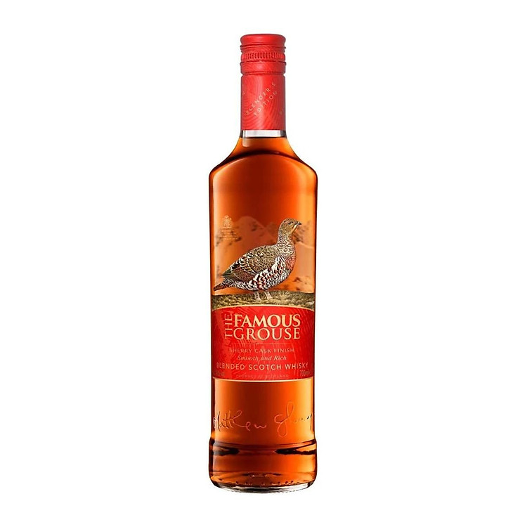 Rượu The Famous Grouse Sherry Cask Finish Scotch Blended Whisky 40% 1x0.7L