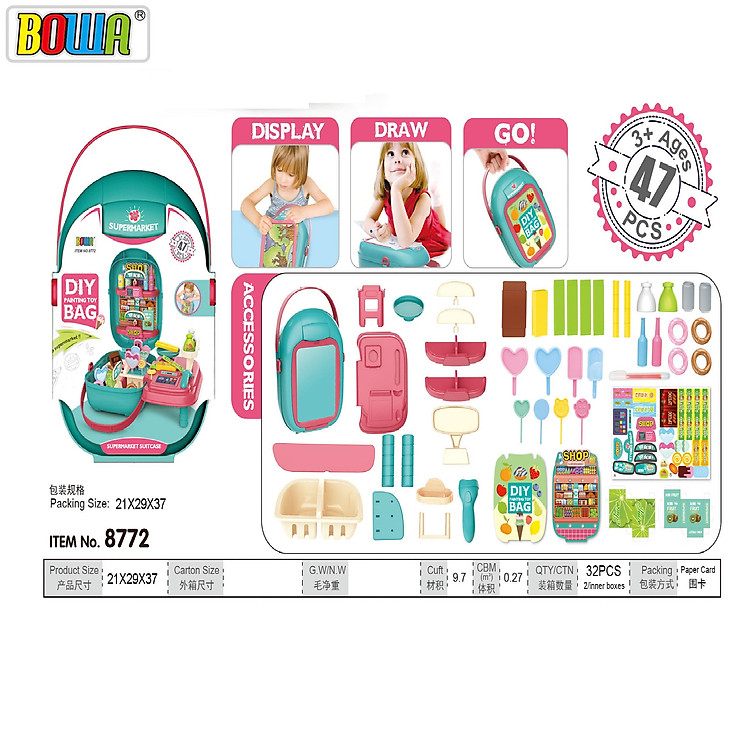 Đồ Chơi 3 Tuổi BOWA 8772 Chính Hãng Chính hãng Giá tốt - Hình ảnh 4