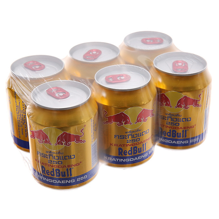 Lốc 6 lon nước tăng lực Redbull Việt Nam 250ml