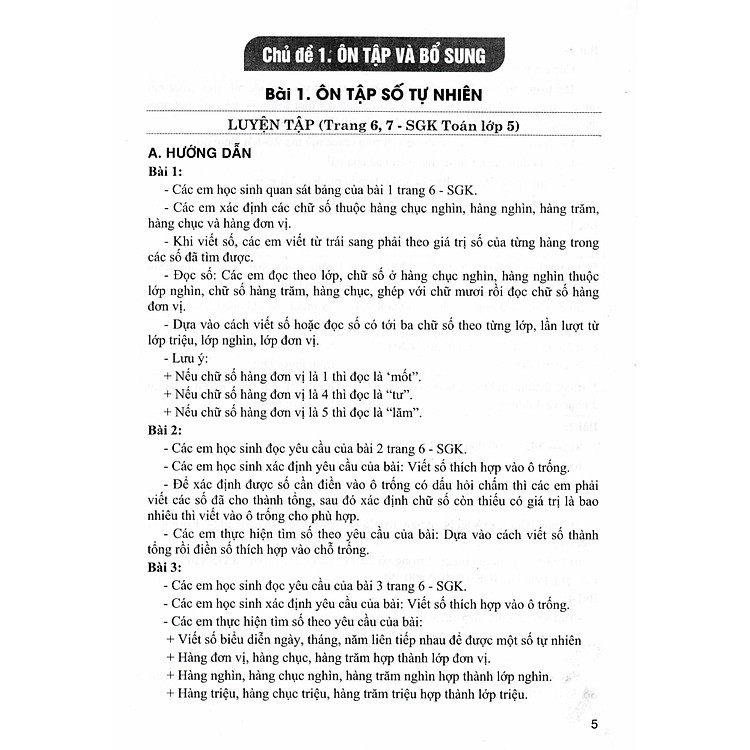 Bài Giảng Và Hướng Dẫn Học Toán Lớp 5 - Tập 1 (Dùng Kèm SGK Kết Nối Tri Thức Với Cuộc Sống) - Ảnh 3