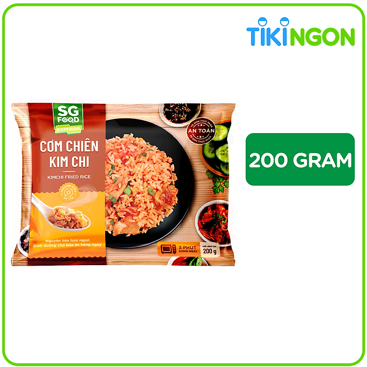 Cơm chiên kim chi SG Food Đông Lạnh 200g