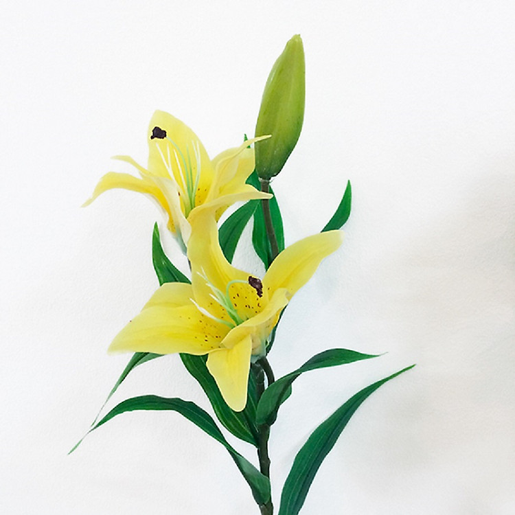 Cành hoa ly Giả 1 bông 2 nụ