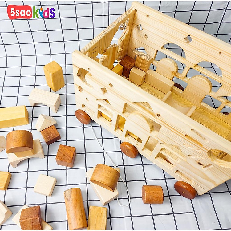 Mua Hộp thả hình khối gỗ Việt Nam Chính hãng Giá rẻ - Hình ảnh 3