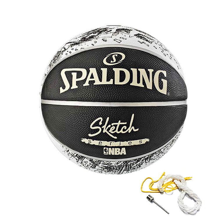 Quả bóng rổ Spalding SKETCH S7 có kim bơm, lưới đựng bóng