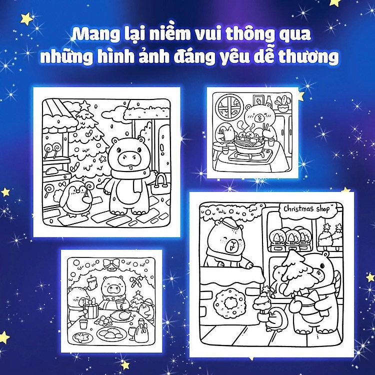 Tô Màu Capybara & Ngân Hà Lấp Lánh - Ảnh 4