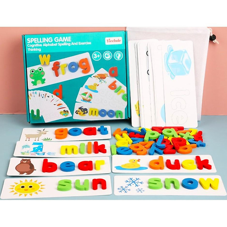 Bộ Đồ Chơi Đánh Vần Tiếng Anh Gỗ Chính hãng Ưu đãi