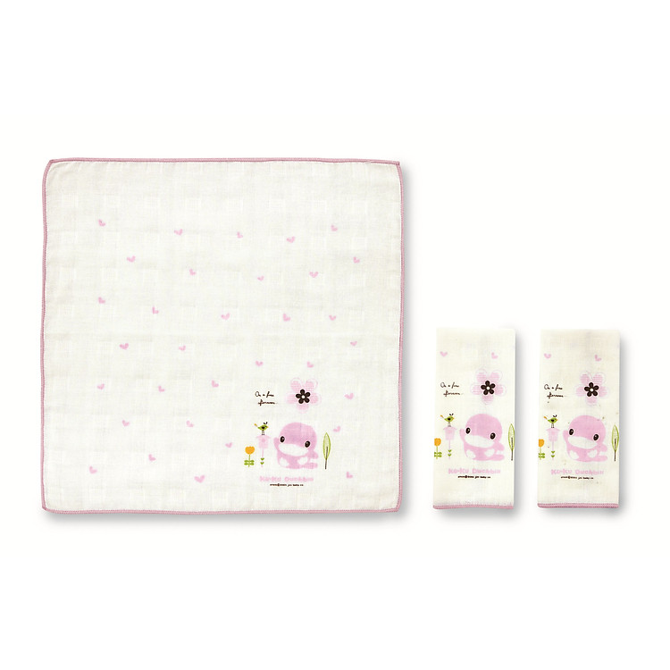 KHĂN SỮA CHO BÉ SET 3PCS SIZE 30*30CM KUKU - KU2383
