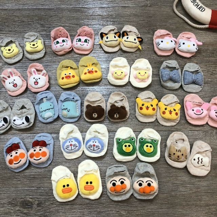 sét 3 đôi tất 5d hình thú đang yêu cho bé (giao màu ngẫu nhiên )