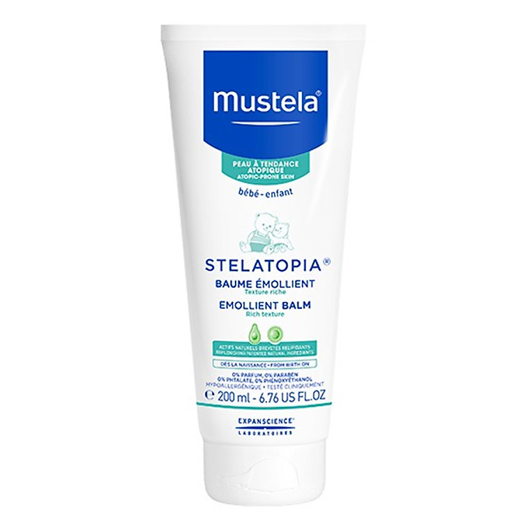 Kem Dưỡng Da Cho Trẻ Sơ Sinh Và Em Bé Da Chàm Mustela (200ml)