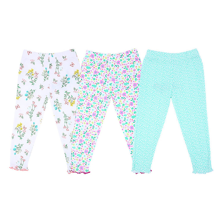 Combo 3 Quần Legging Bé Gái BONCHOP QBG-099NN - Màu Ngẫu Nhiên