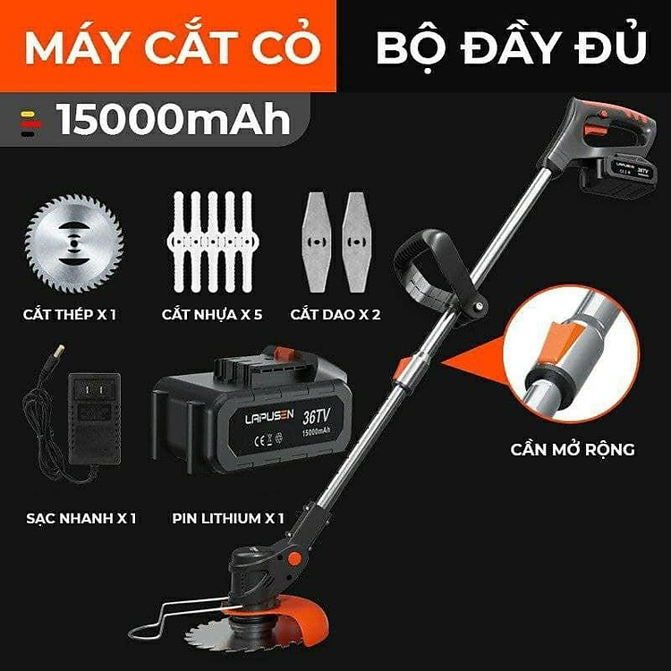 Máy cắt cỏ pin Cắt tỉa hàng rào pin- Máy cắt cỏ, tỉa cành cầm tay mini dùng pin