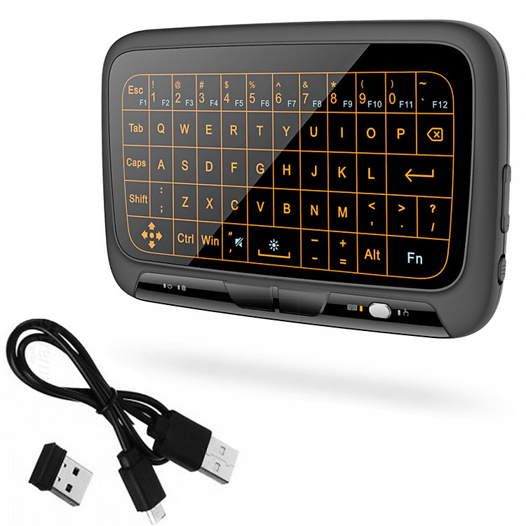 Bàn phím kiêm chuột không dây cảm ứng có LED - H18 Plus