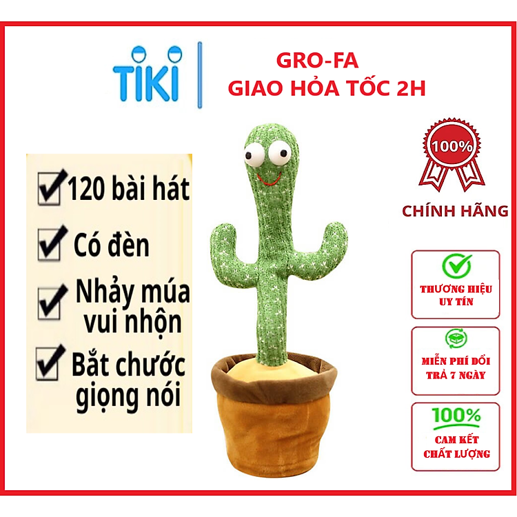 Mua tại MyKingdom: Cây Xương Rồng Nhồi Bông Nhạc GROFA - Ngập tràn khuyến mãi
