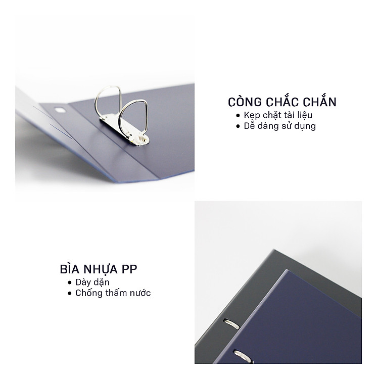 Bìa Còng Switch D2 - 35mm (Đen) - Ảnh 2