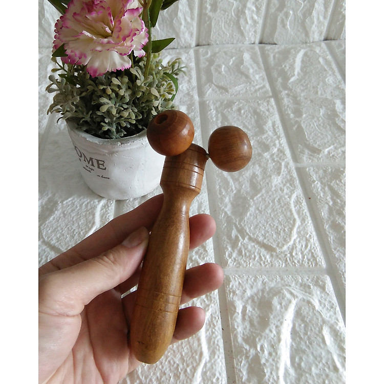Cây matxa lăn mặt mũi bằng gỗ Bách Xanh quý - MXM02