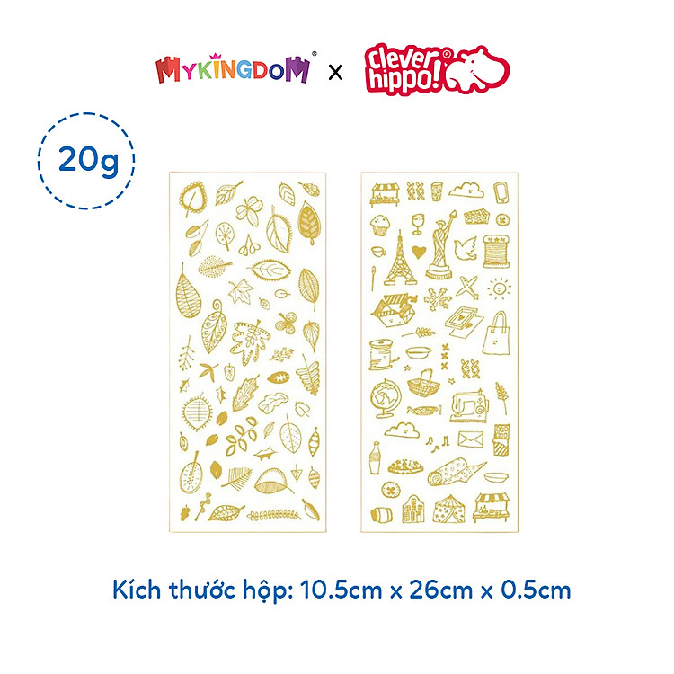 Bộ Sticker Lấp Lánh CLEVERHIPPO STICKER01 Chính hãng Giá tốt - Hình ảnh 2