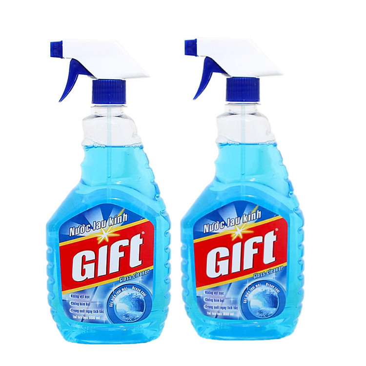 Lốc 2 Chai Gift Nước Lau Kính Sắc Biển 800ml