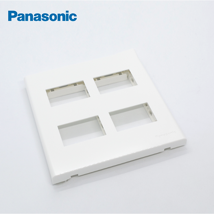 Mặt thiết bị Panasonic trắng dùng cho ổ cắm, công tắc dòng Wide (mặt 1-2-3-4-6) - Hàng chính hãng