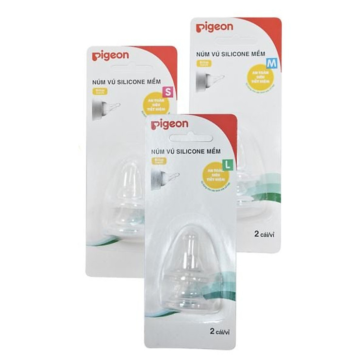 Núm vú silicone Pigeon Size L (2 cái) Giá tốt - Hình ảnh 5