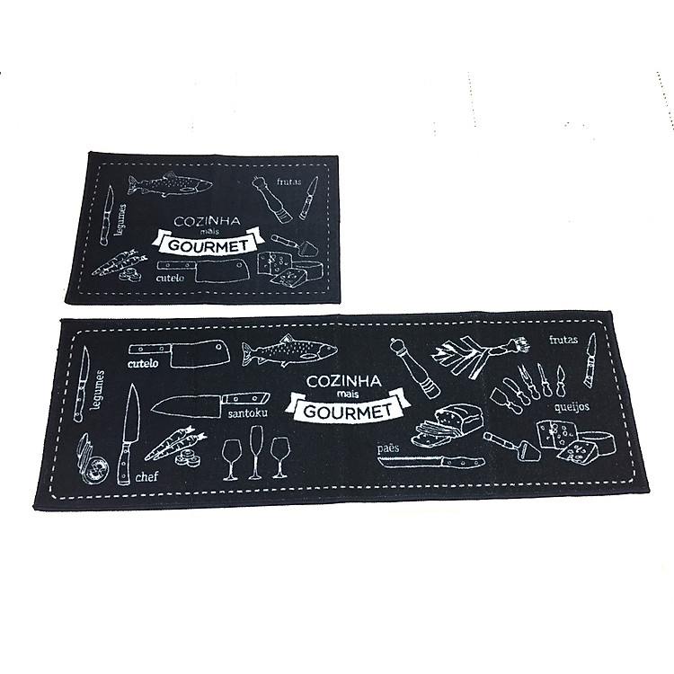 Bộ 2 Thảm Bếp Họa Tiết Dao TBT-D