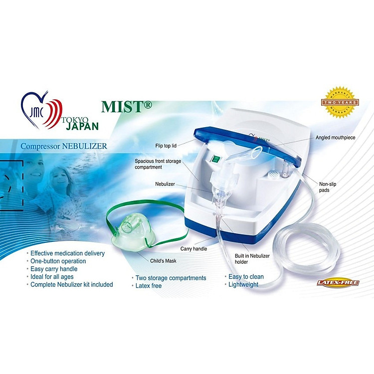 Máy xông mũi họng cao cấp Mist Tokyo CN-01W