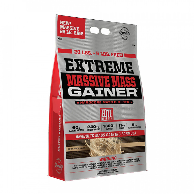 Sữa Tăng Cân Extreme Massive Mass Gainer 11.34kg - Vị bánh quy