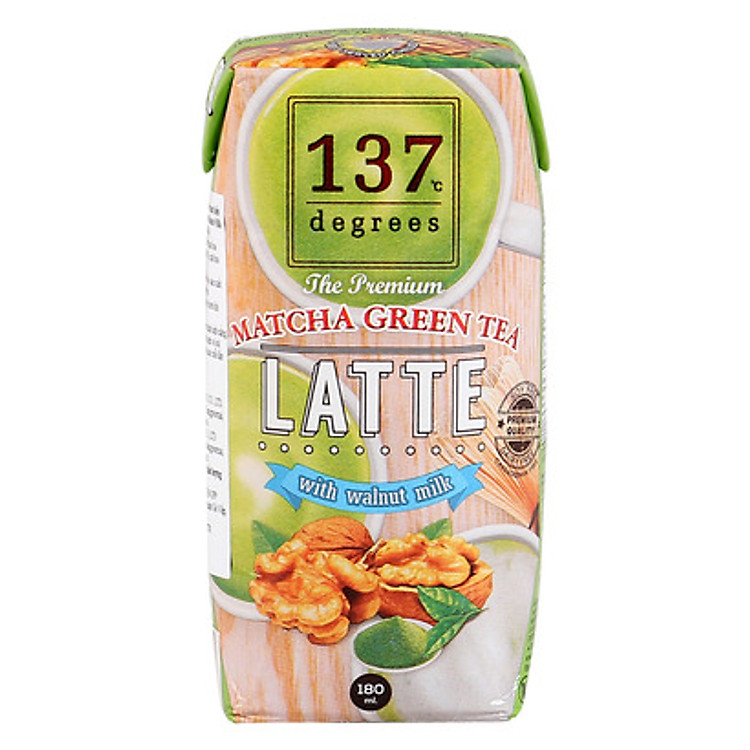 Sữa hạt óc chó 137 Degrees vị trà xanh 180ML