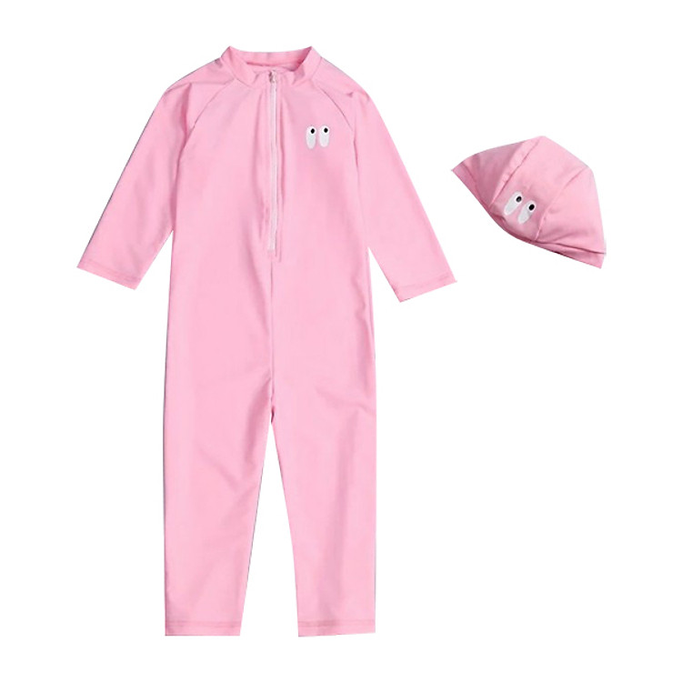 Set đồ bơi bé gái mặt cười kèm mũ BONCHOP BBG-11412679