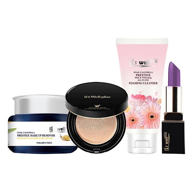 Bộ Sản Phẩm Trang Điểm Tự nhiên & Làm Sạch Sâu 1 it's Well plus